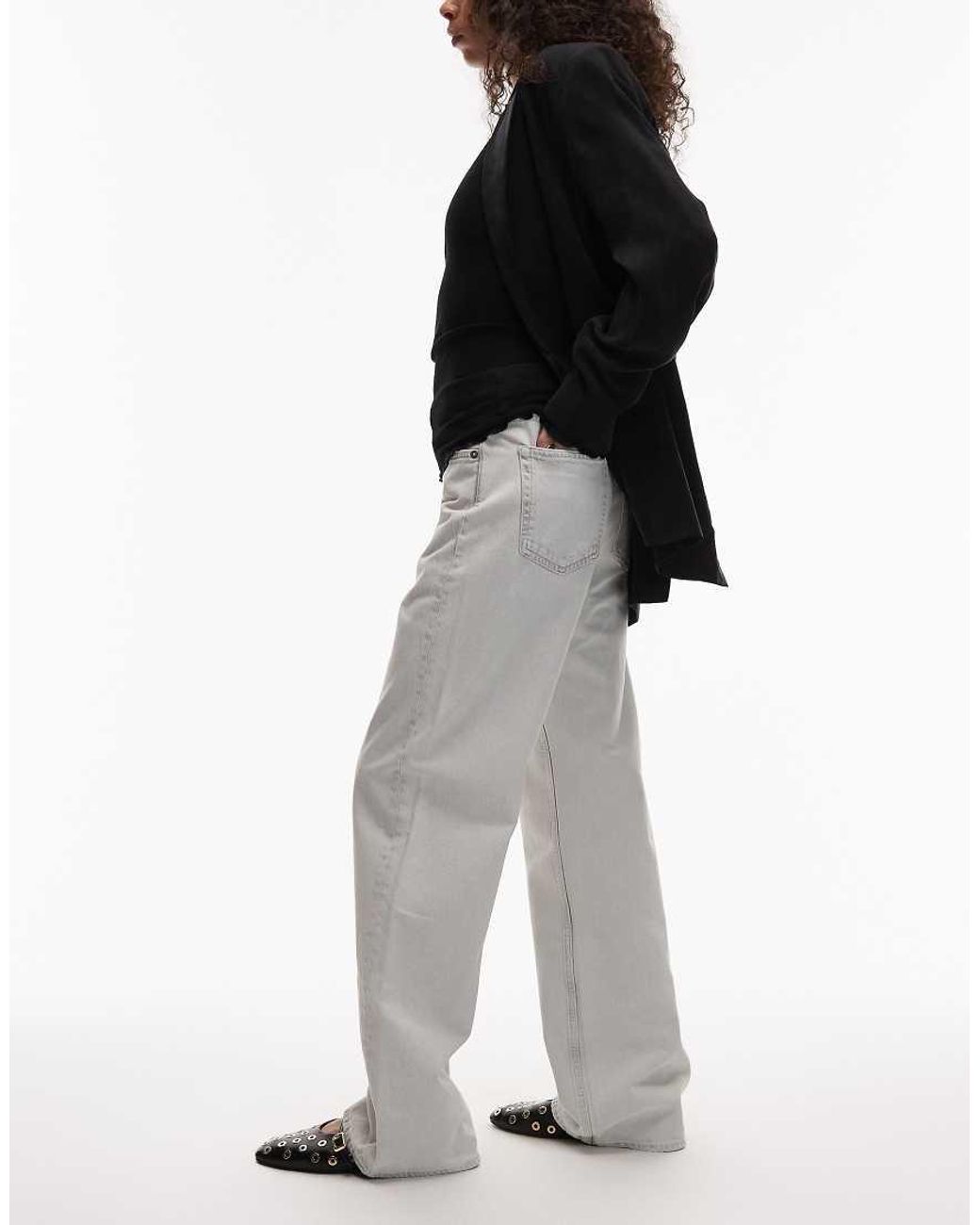 ARKET Black Lupine High Rise Wide Leg Jeans