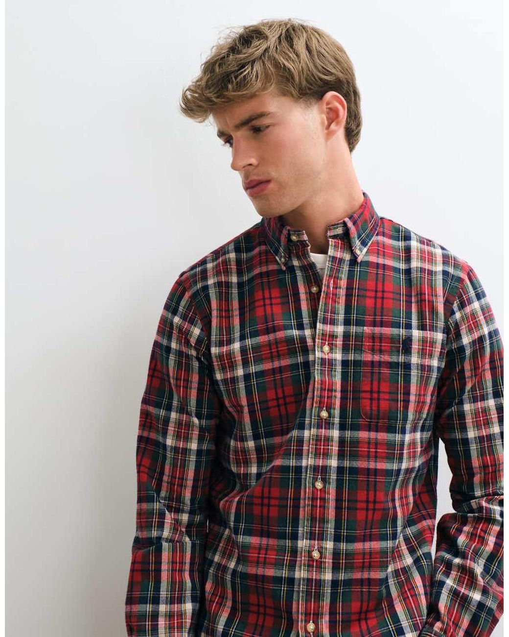 Polo Ralph Lauren Red Sport Brushed Oxford Shirt for men