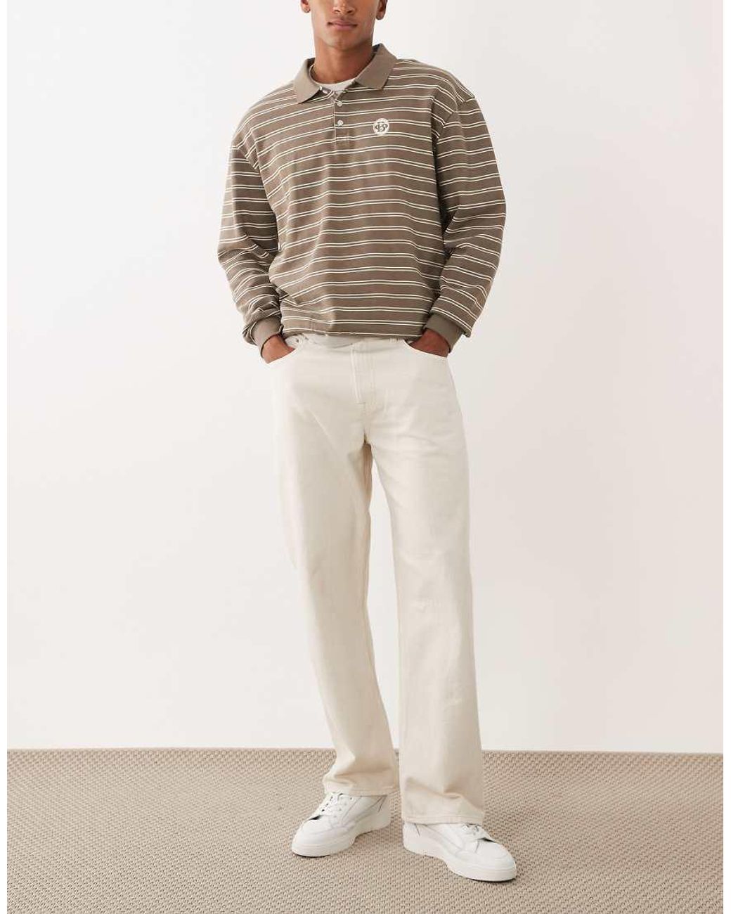 Jack & Jones Natural Ted Loose Straight Jeans for men
