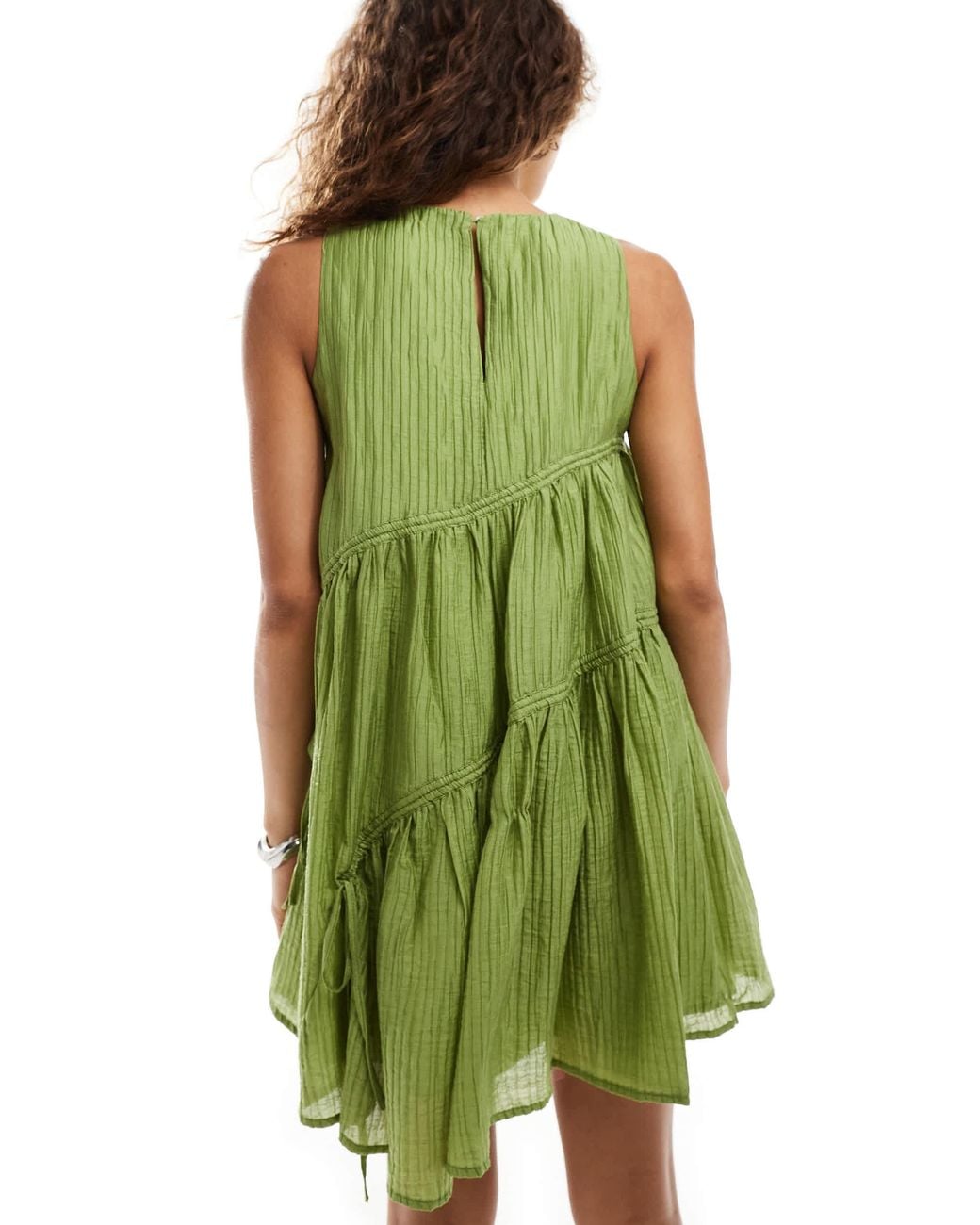 ghospell green dress Ghospell Ivy Midi Dress Dark Teal Green / L main image 0