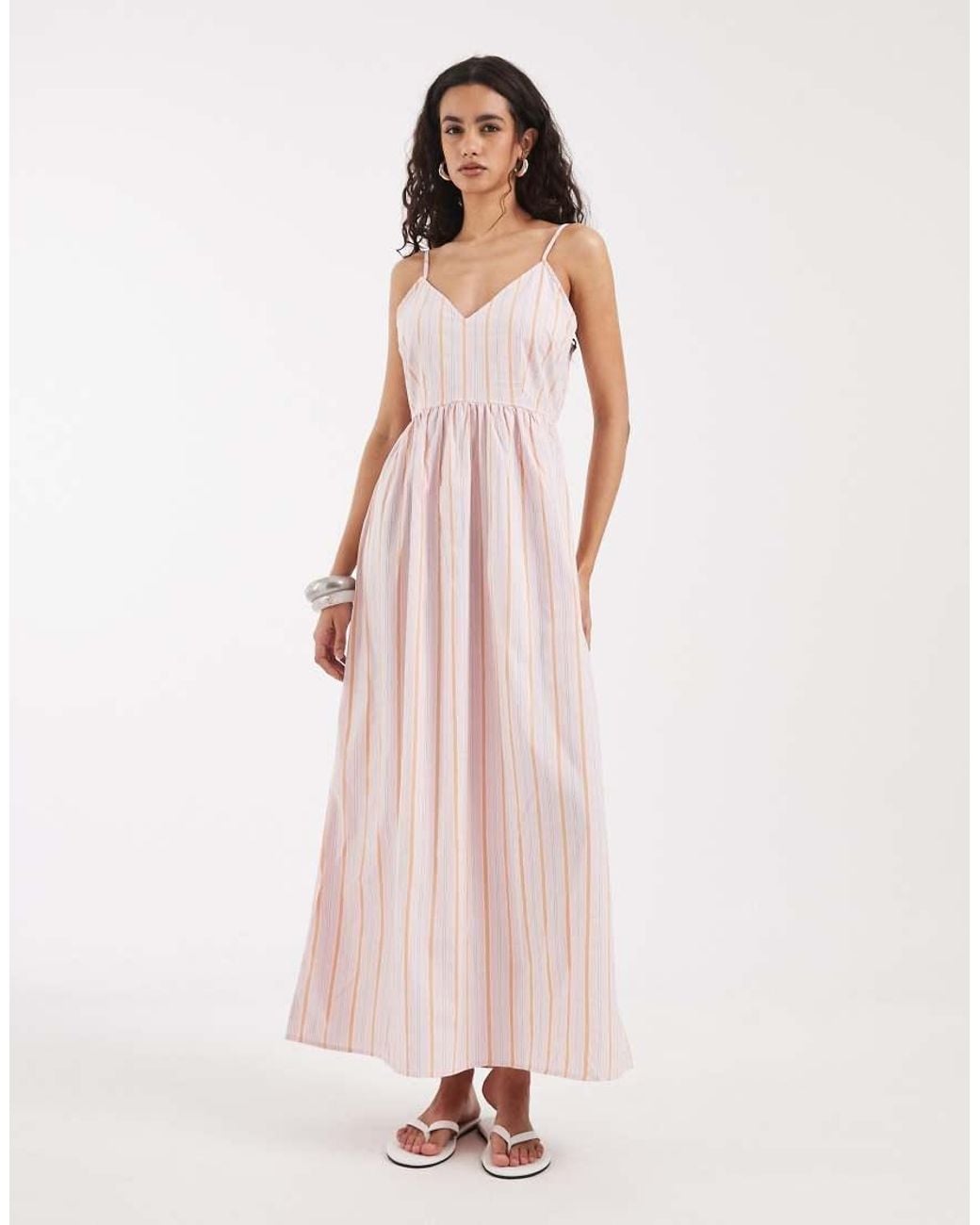 Vero Moda Pink Cami Midi Dress