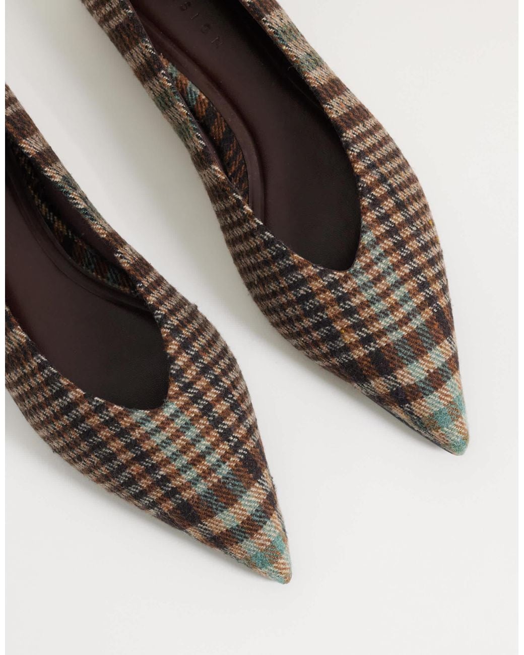 ASOS White Lari Pointed Ballets