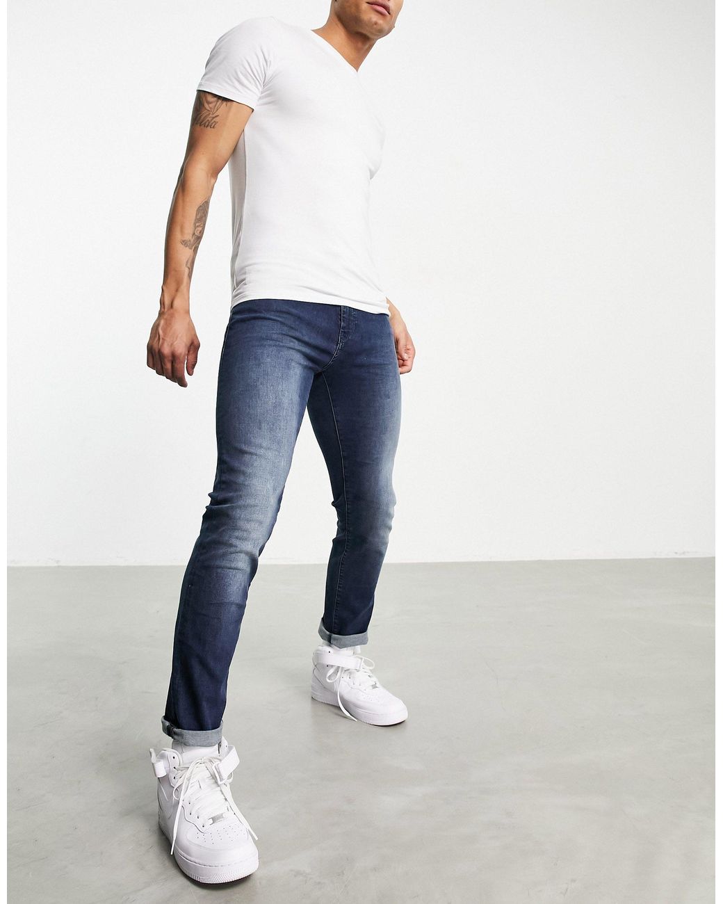 BOSS Charleston - Skinny Fit Jeans in het Blauw voor heren | Lyst NL