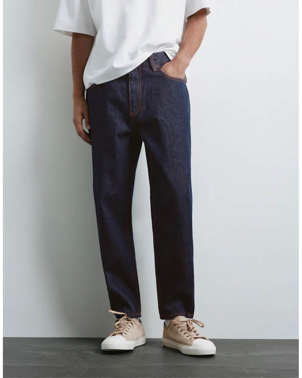 Pull&Bear Gray Standard Jeans for men