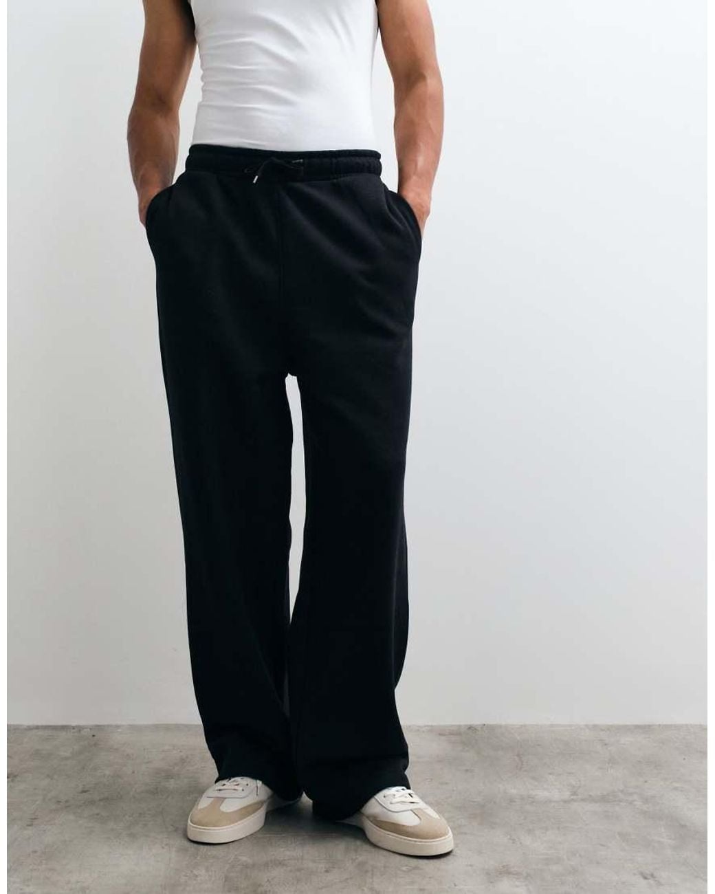 ASOS Blue Essentials Wide Fit jogger for men