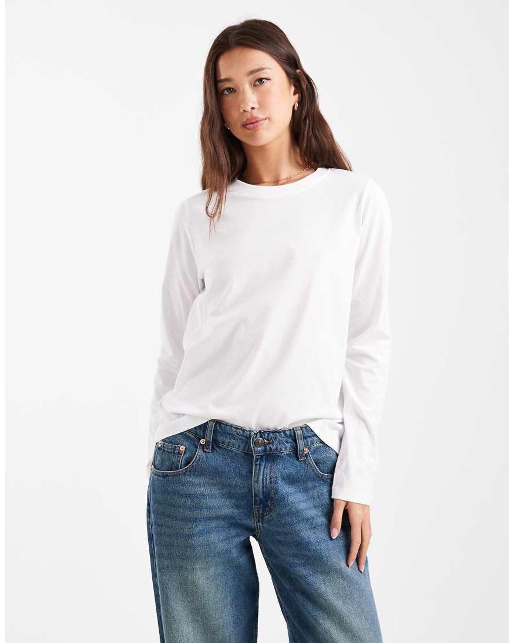 Vero Moda Blue Relaxed Fit Long Sleeve T-shirt