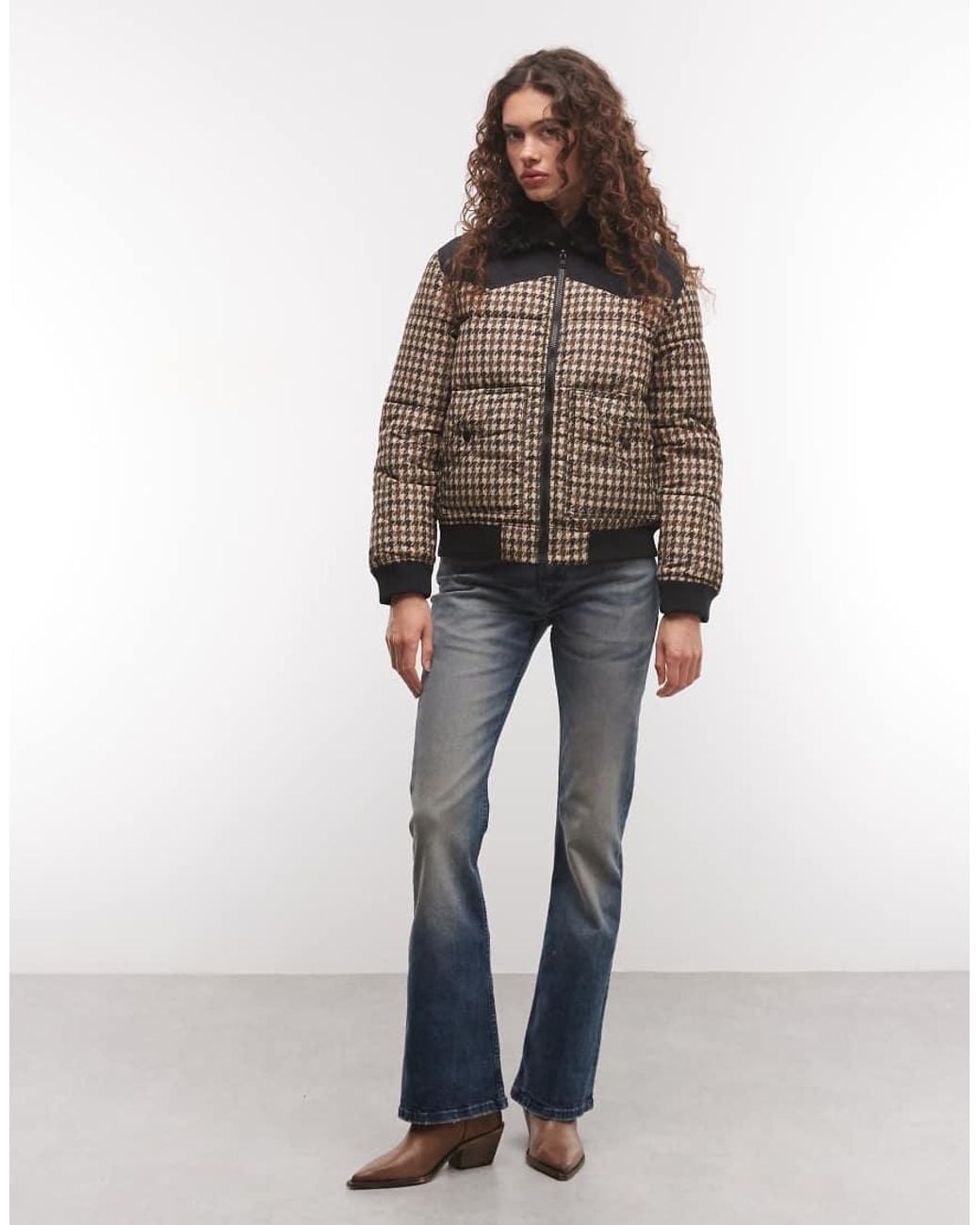 Wrangler Black Western Puffer Jacket