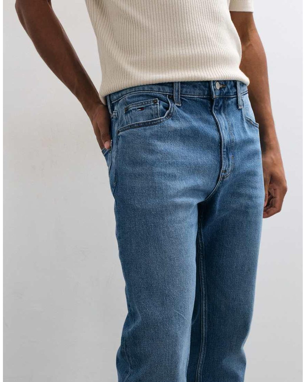 Tommy Hilfiger Blue Ryan Slim Straight Fit Jeans for men
