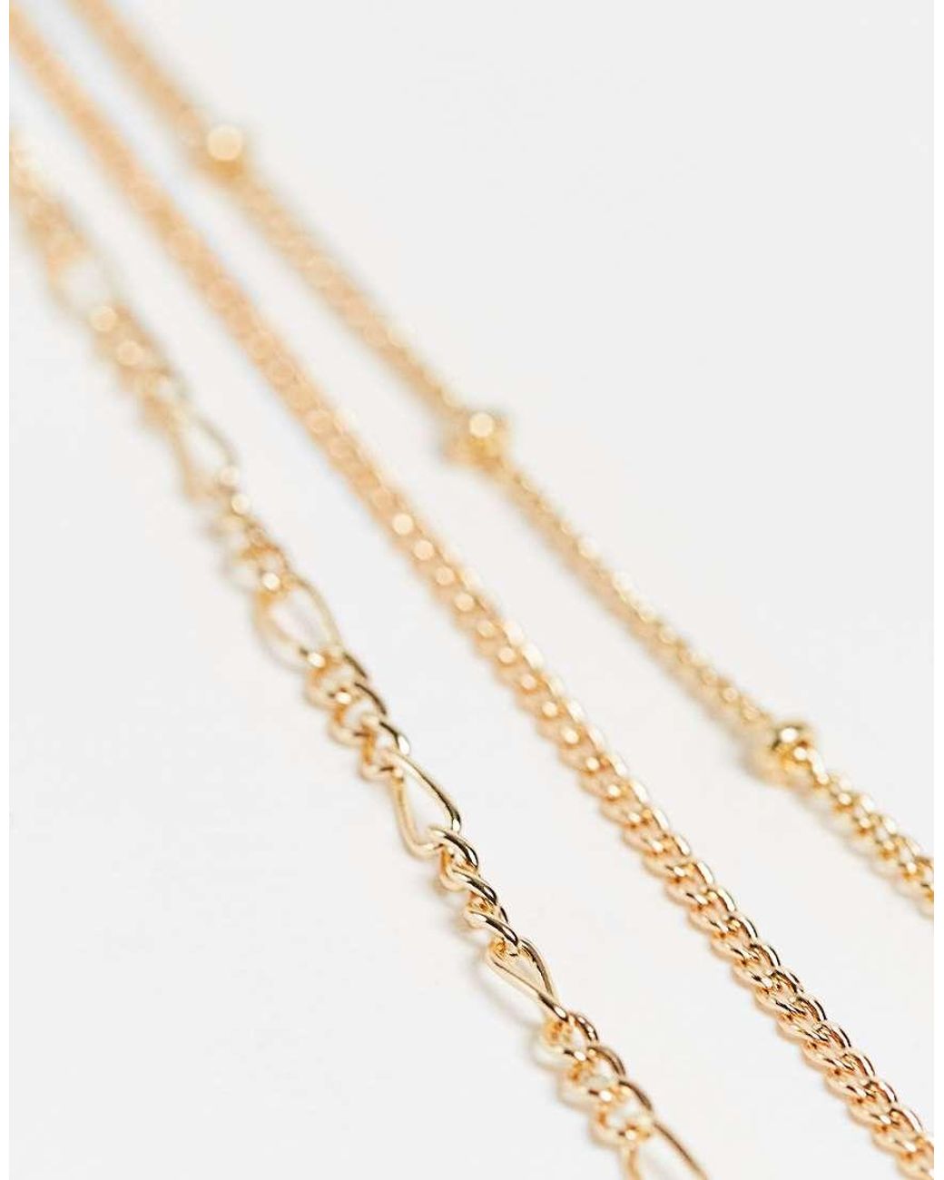 Reclaimed Vintage Metallic Inspired Constellation Star Multirow Necklace