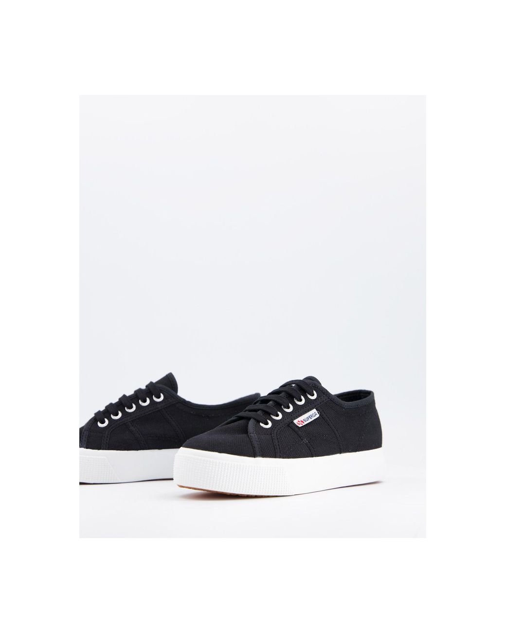 superga plateforme noir