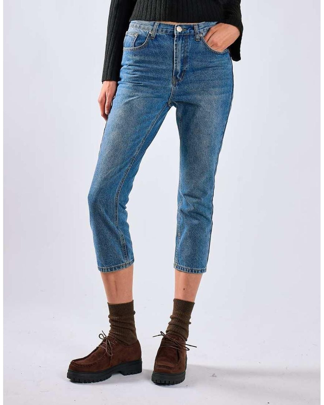 Glamorous Blue Straight Leg Jeans