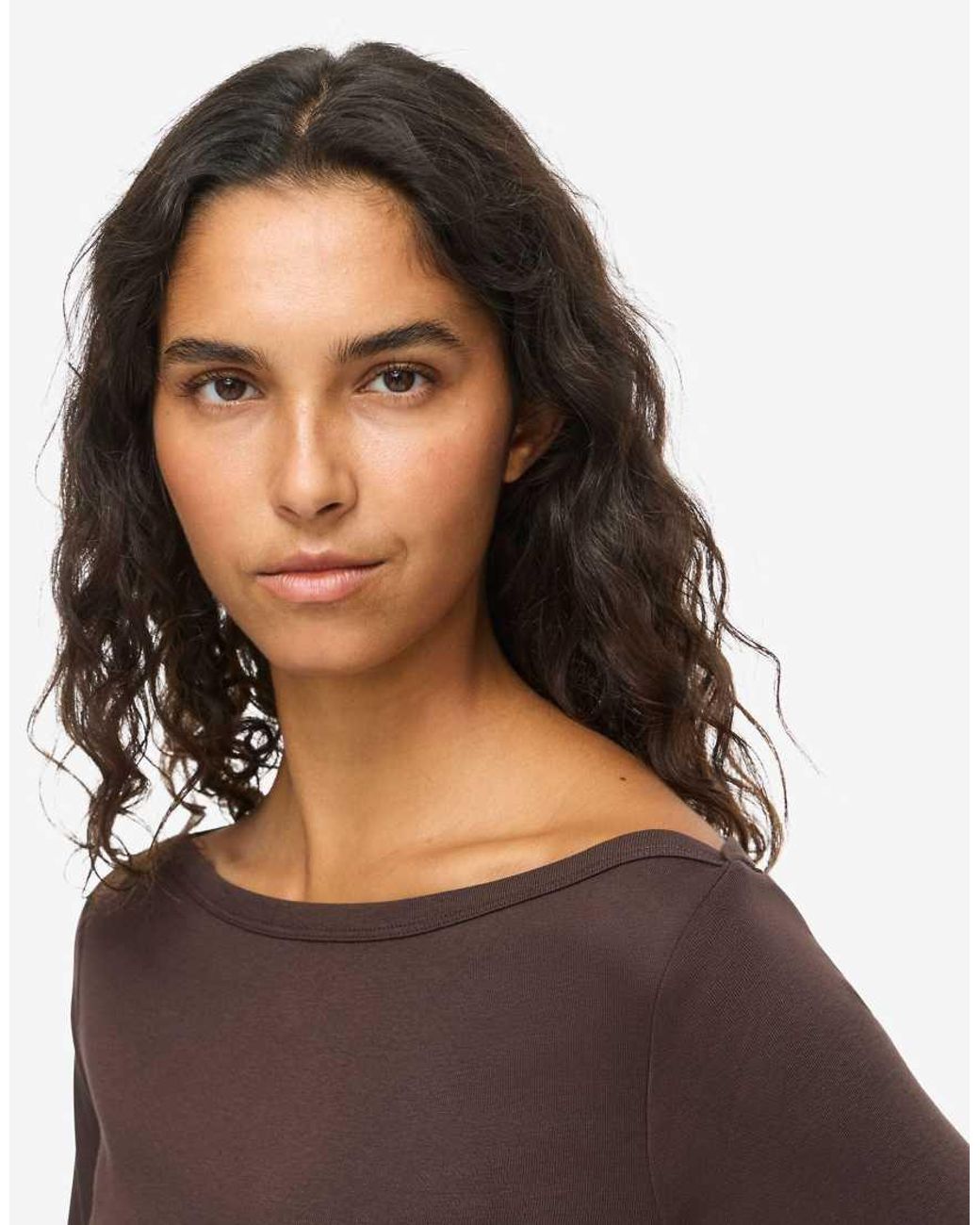 Noisy May Brown 3/4 Sleeved Blouse
