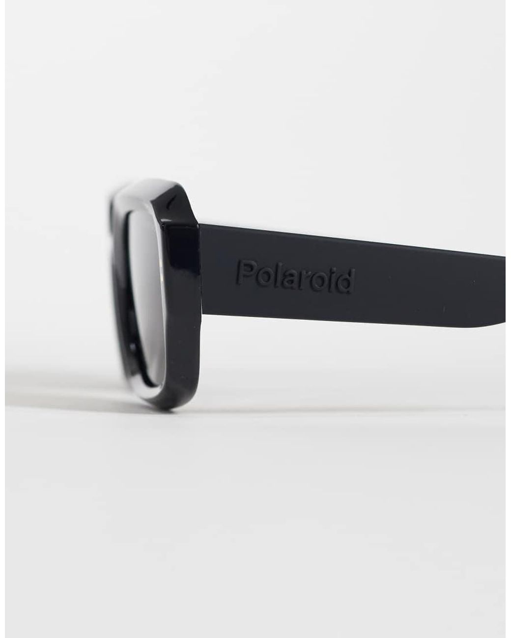 Polaroid Sunglasses Black Polaroid Rectangular Sunglasses With Polarized Lenses