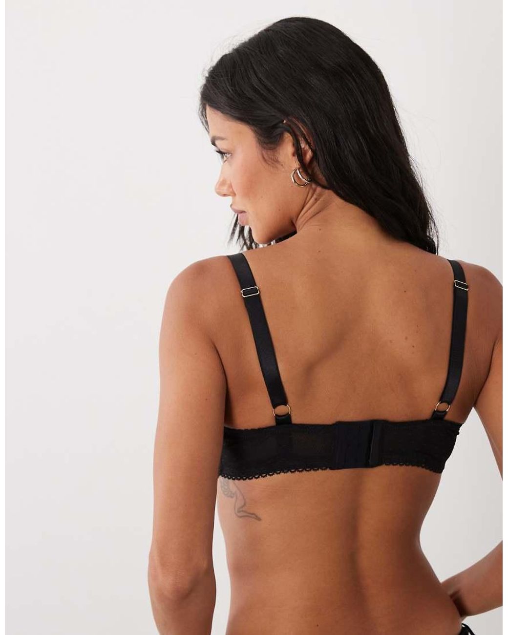 ASOS Gray Fuller Bust Lola Lace Underwired Bra