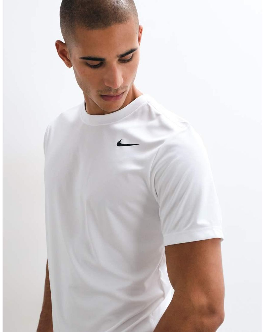 Nike White Dri-fit Flex T-shirt for men