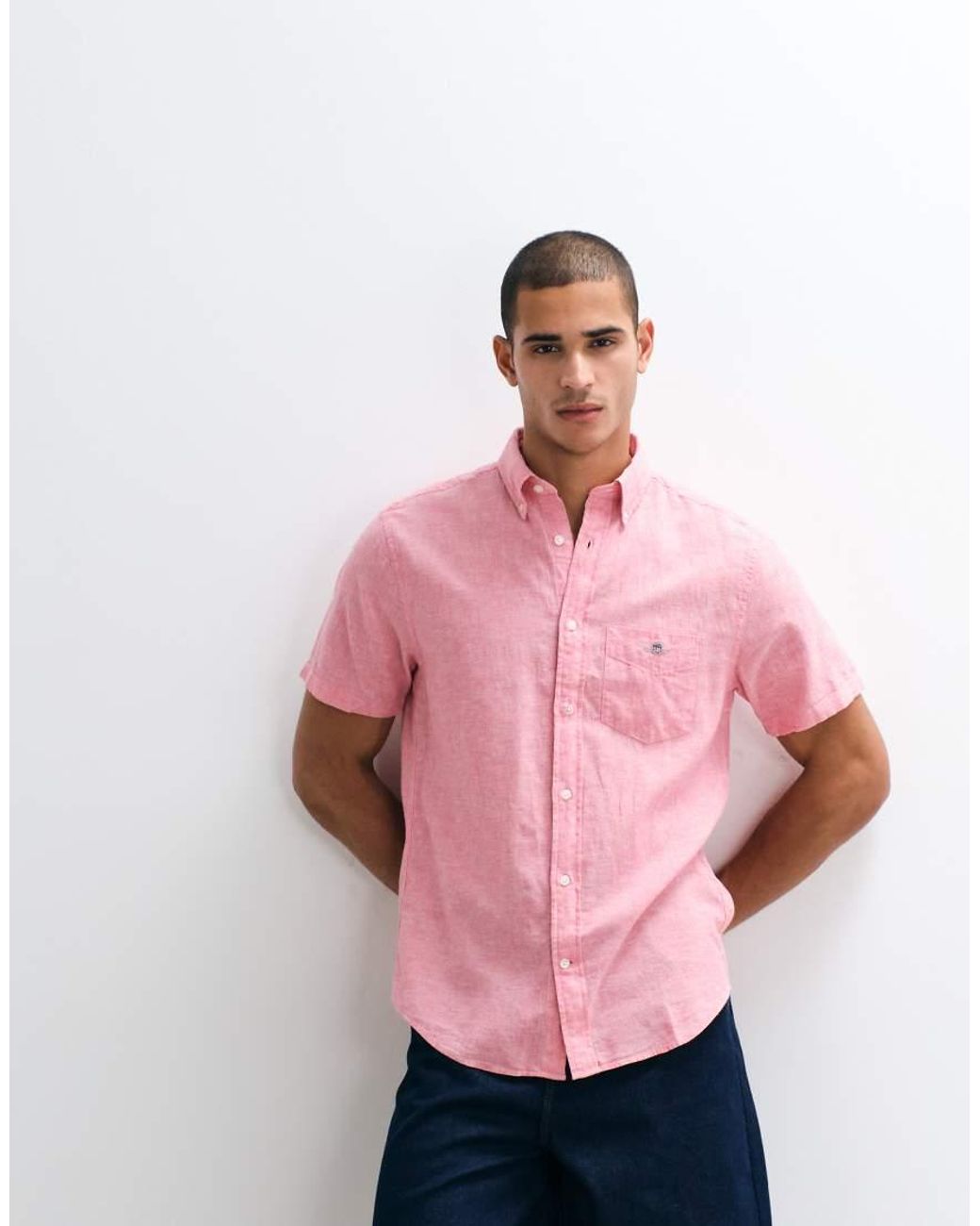 Camicia di Gant in Pink da Uomo