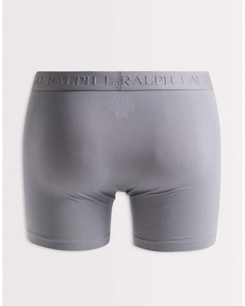 Polo Ralph Lauren White 3 Pack Of Stretch Cotton Tonal Boxer Briefs for men