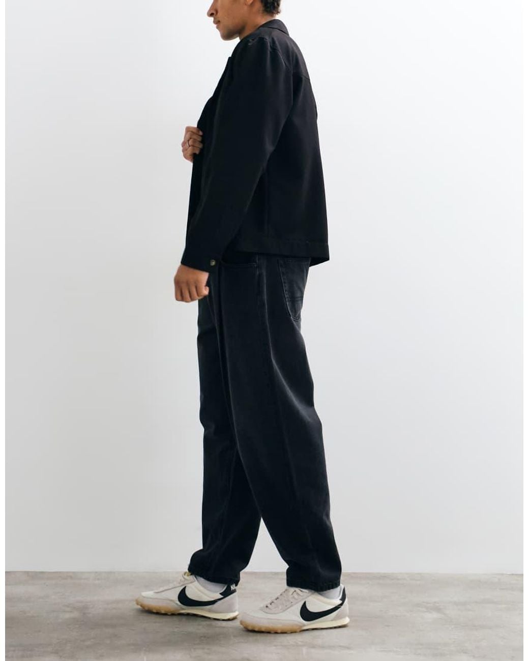 ASOS Blue Slim Barrel Jeans for men