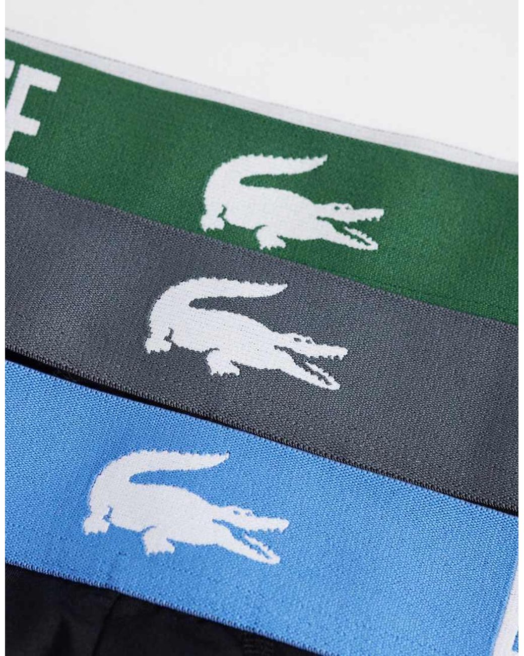 Lacoste Blue 3 Pack Boxer Briefs for men