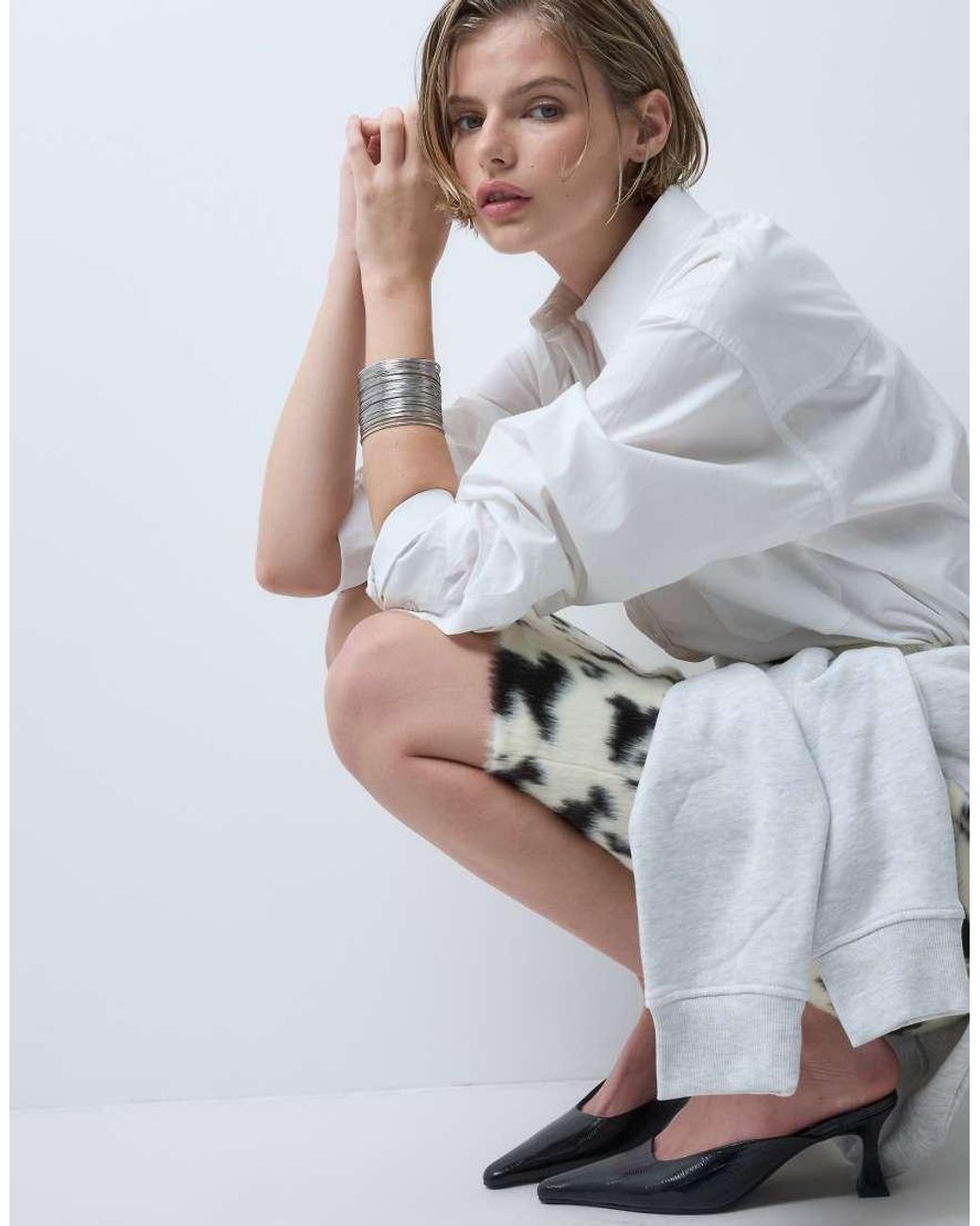 ASOS Pink Wide Cuff Bracelet With Wired Design