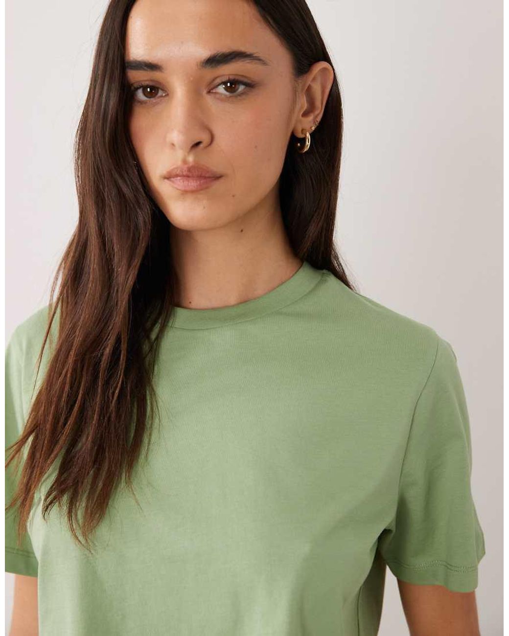 ASOS Green Mix & Match Cotton Pyjama Oversized Tee With Side Splits