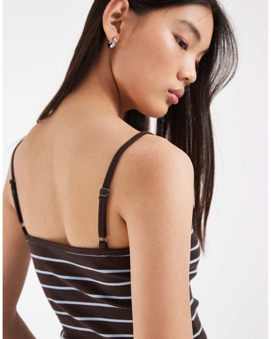 Hollister White Lace Trim Cami