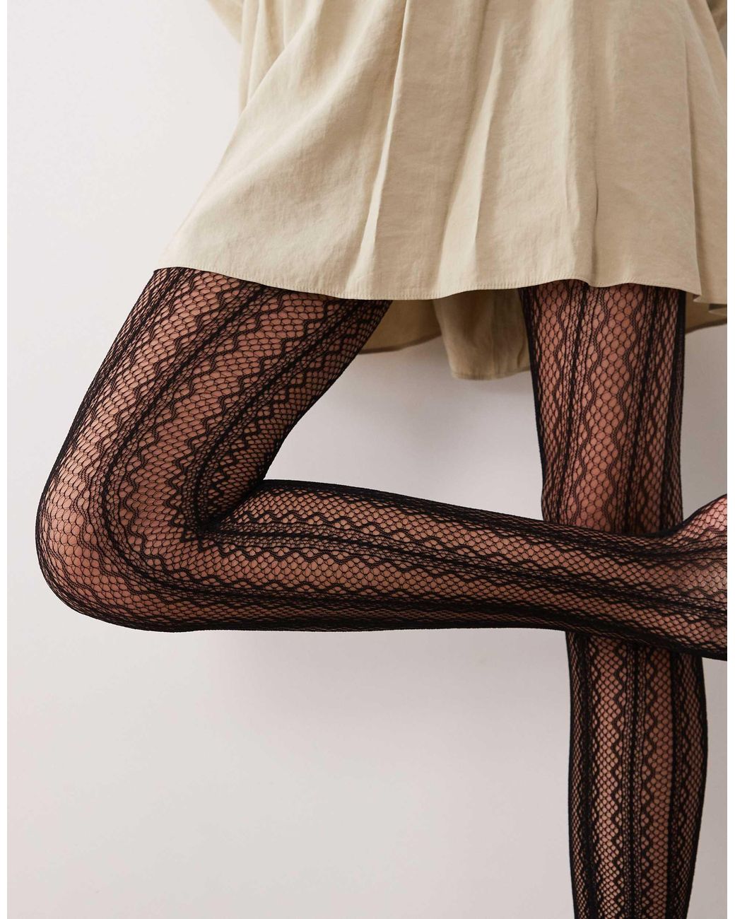ASOS Natural Pattern Net Tights