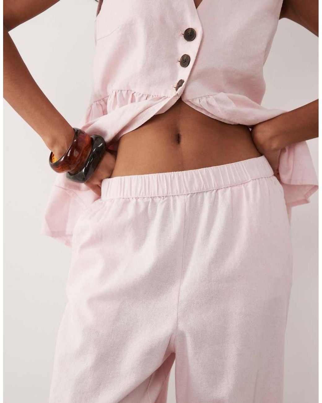 Y.A.S Pink Wide Leg Pants