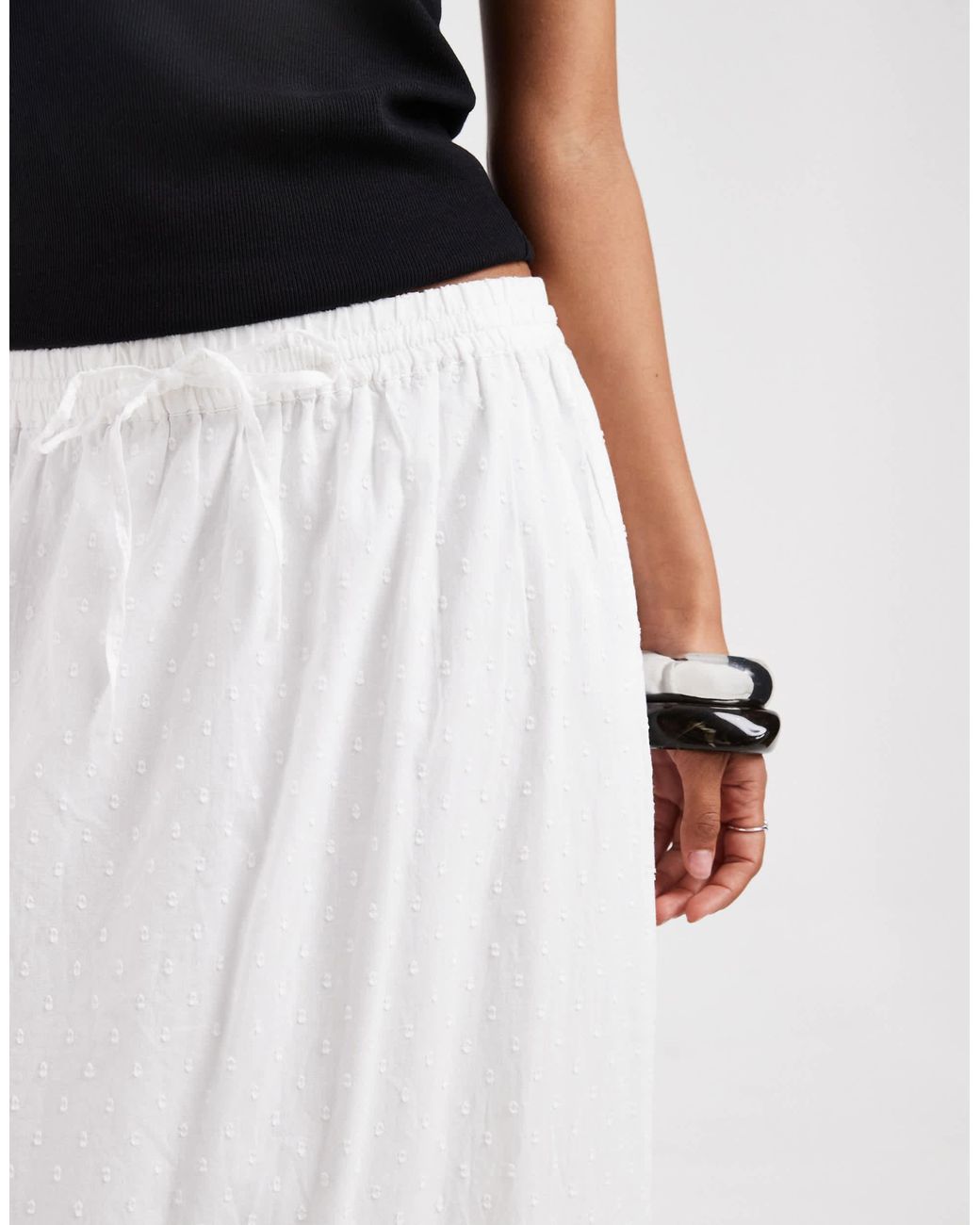 Vero Moda White – boho-maxirock