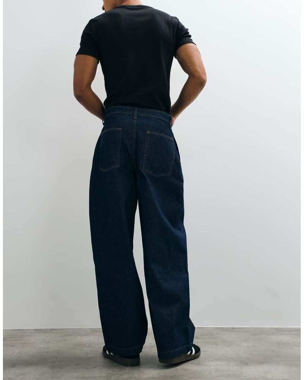 ASOS Blue Barrel Jeans for men