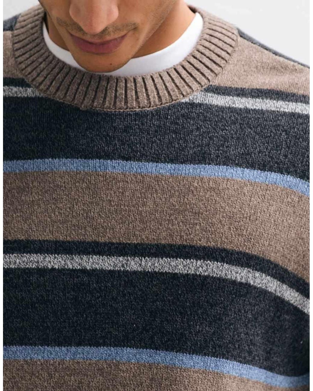 Hollister Blue Crew Neck Knitted Jumper for men