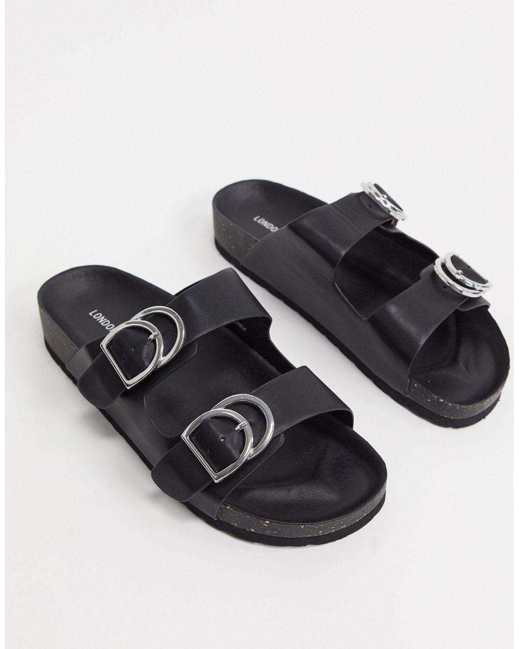 wide fit footbed sandals