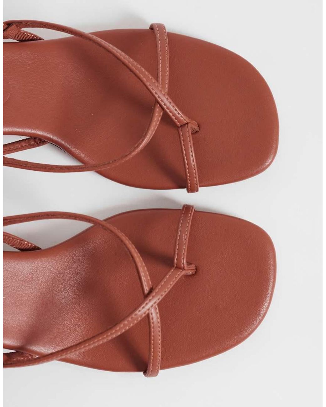ASOS Pink Haven Strappy Kitten Heeled Sandals