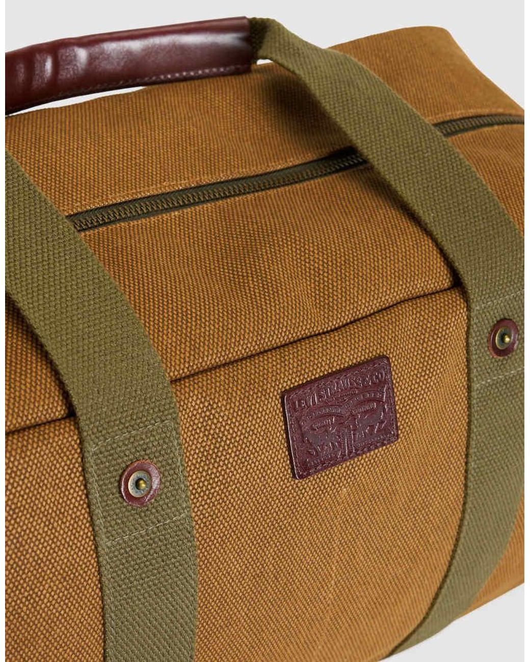 Levi's Brown Heritage Duffel Bag for men