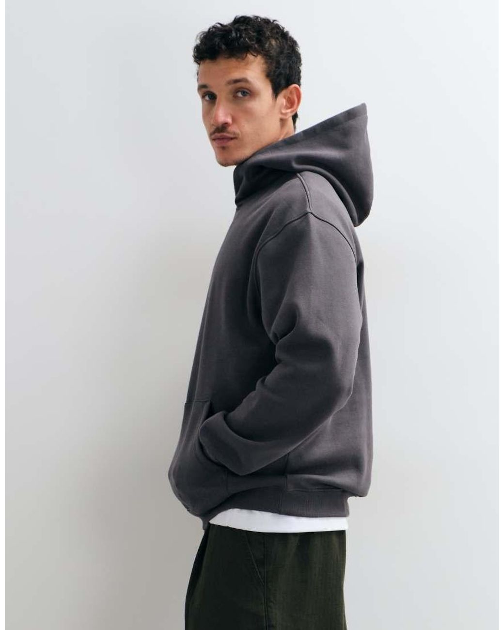 ASOS Blue Essentials Relaxed Hoodie for men