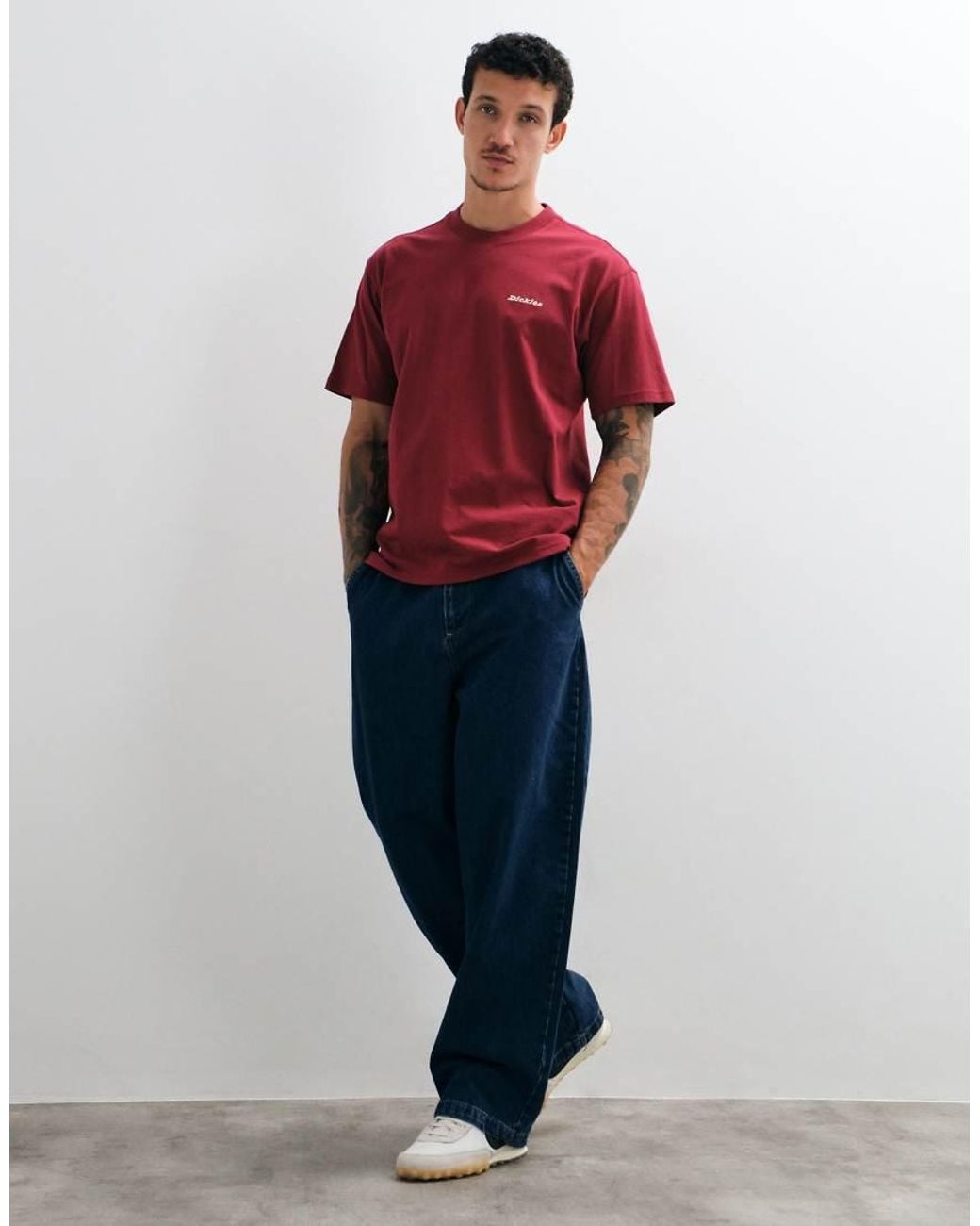 Dickies Red Loretto Short Sleeve T-shirt for men