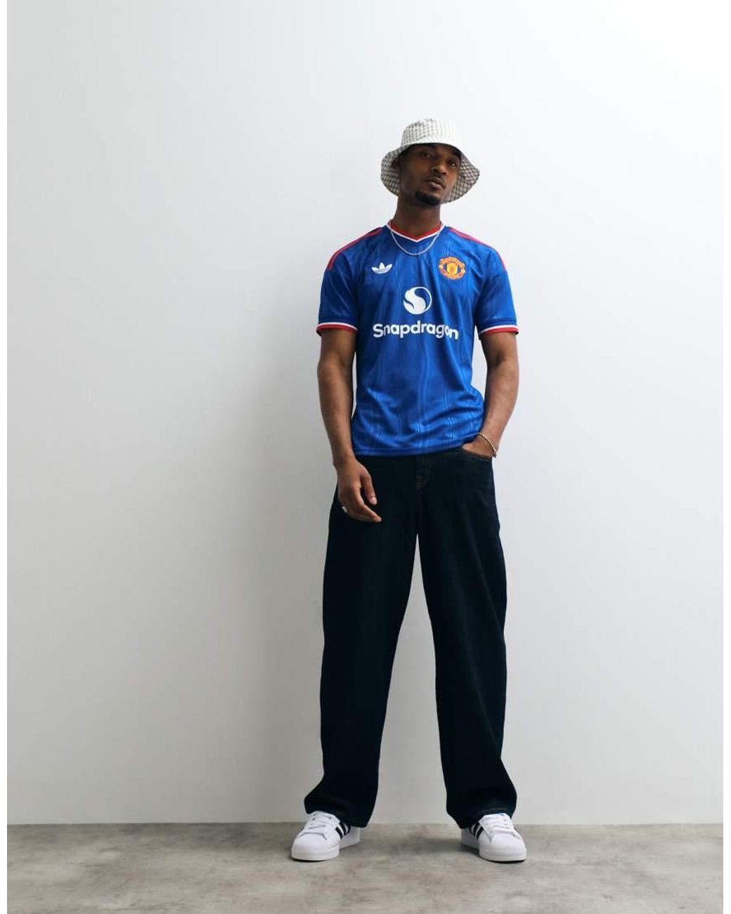 Adidas Originals Blue Adidas Football Manchester United 26/27 Away Shirt for men
