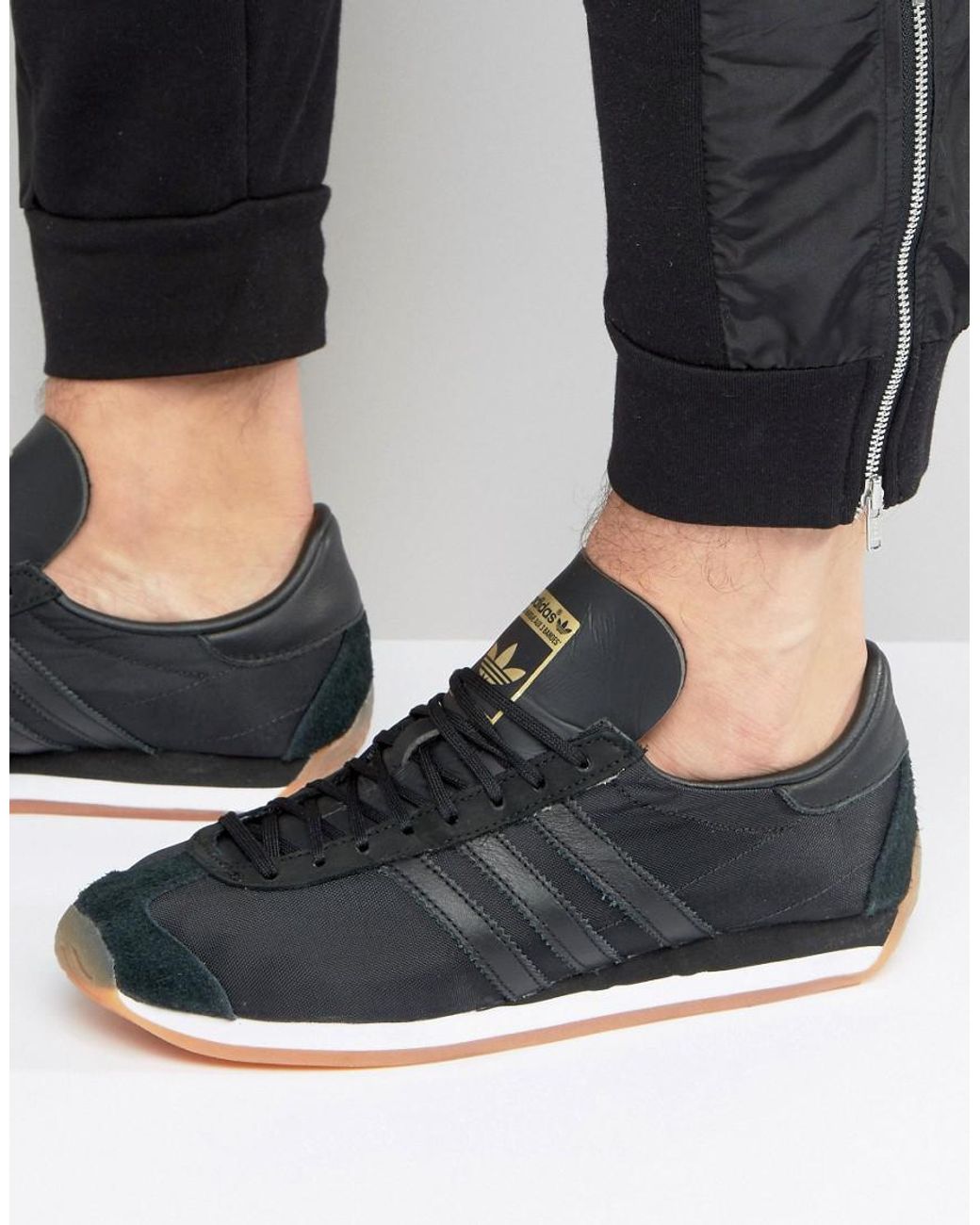 adidas Originals Adidas Original Country Og Sneakers in Black for Men | Lyst
