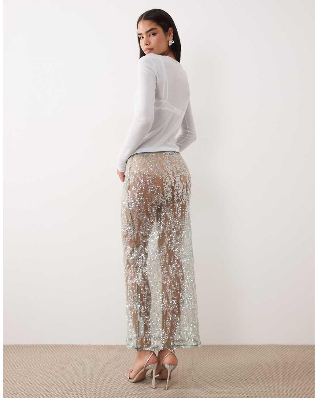 Gonna Lunga di ASOS in Natural