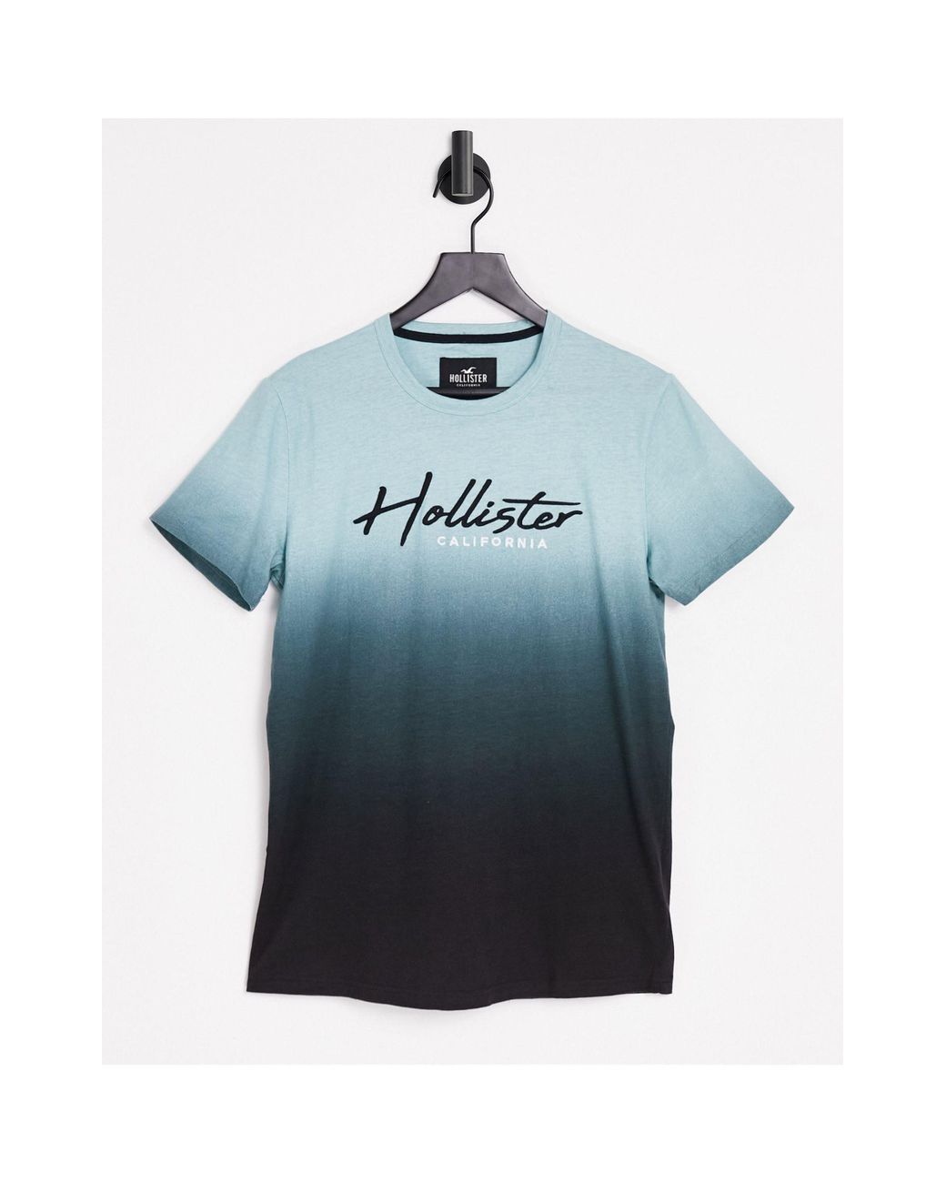 Camiseta menta con degradado técnico y logo Hollister de hombre de color Verde | Lyst