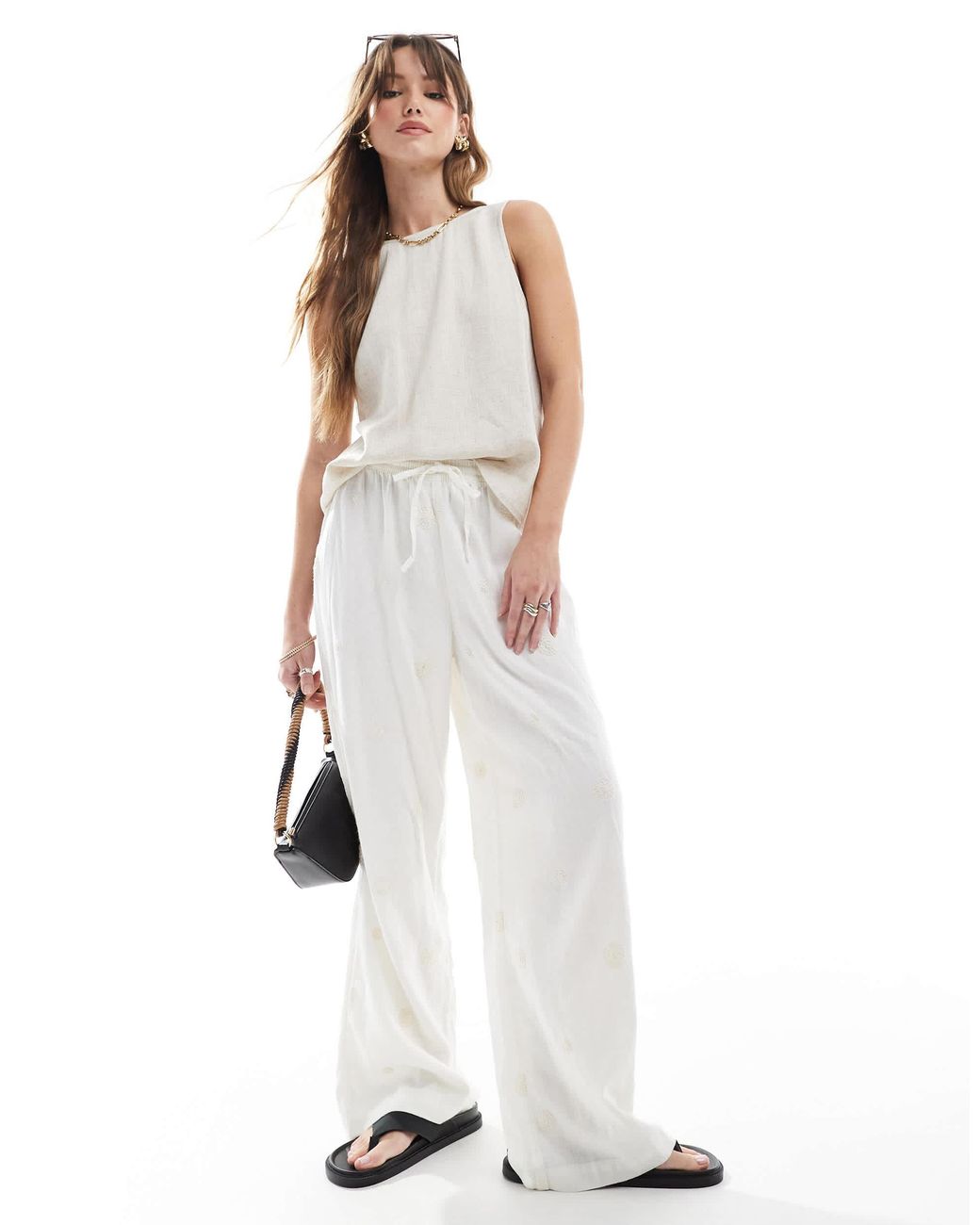 ASOS White Singlet With Scoop Back