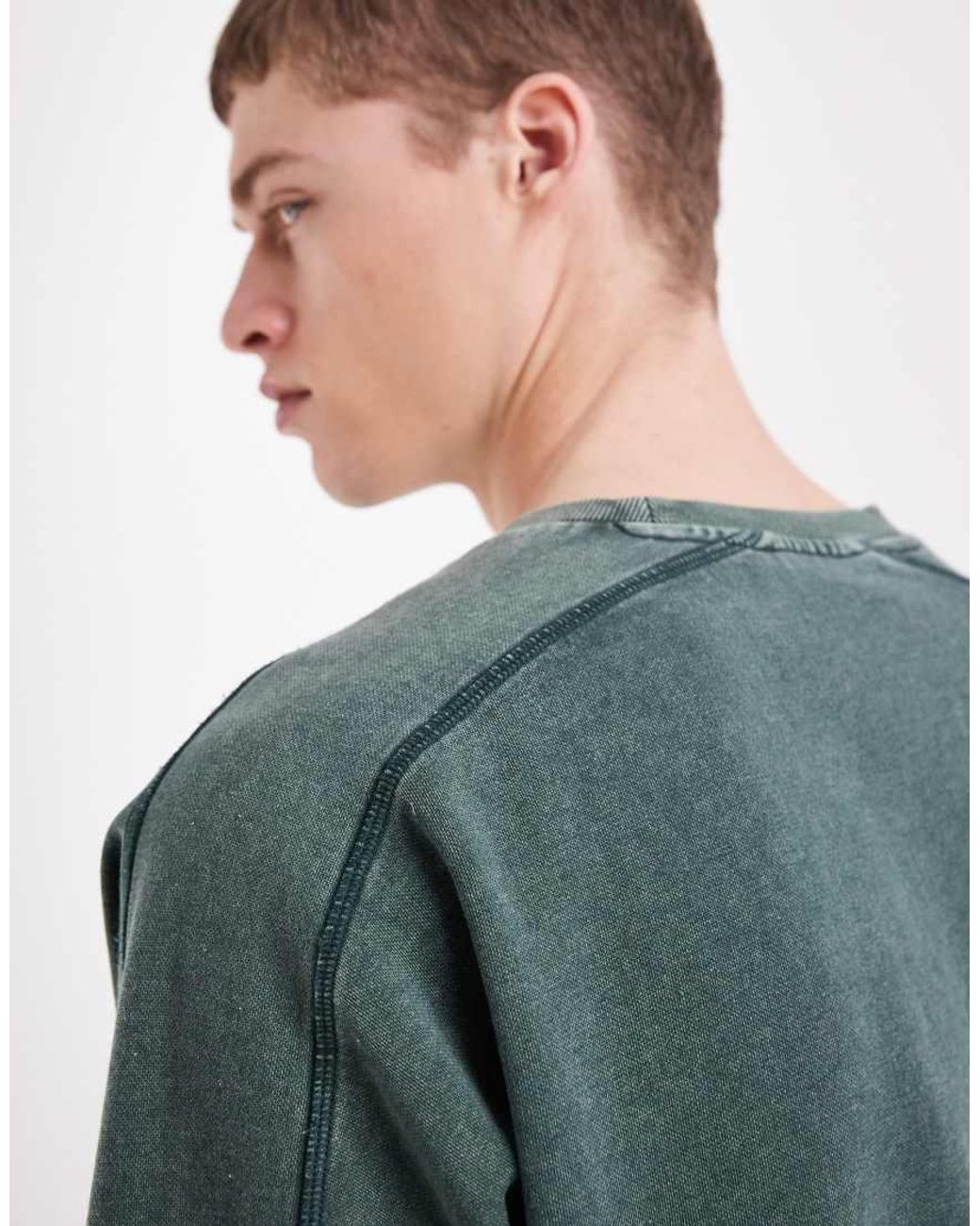 Redefined Rebel Gray Morgan Oversized Sweatshirt for men