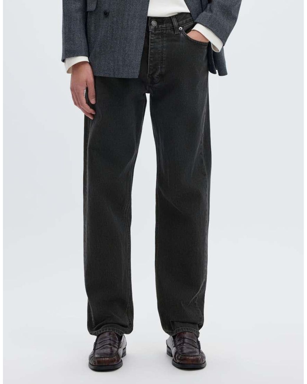 SELECTED Blue Straight Fit Jeans for men