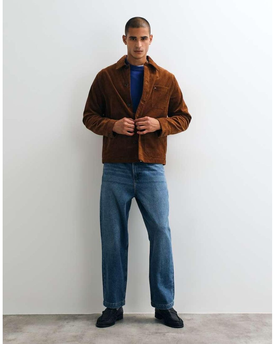 Tommy Hilfiger Brown Corduroy Chore Jacket for men