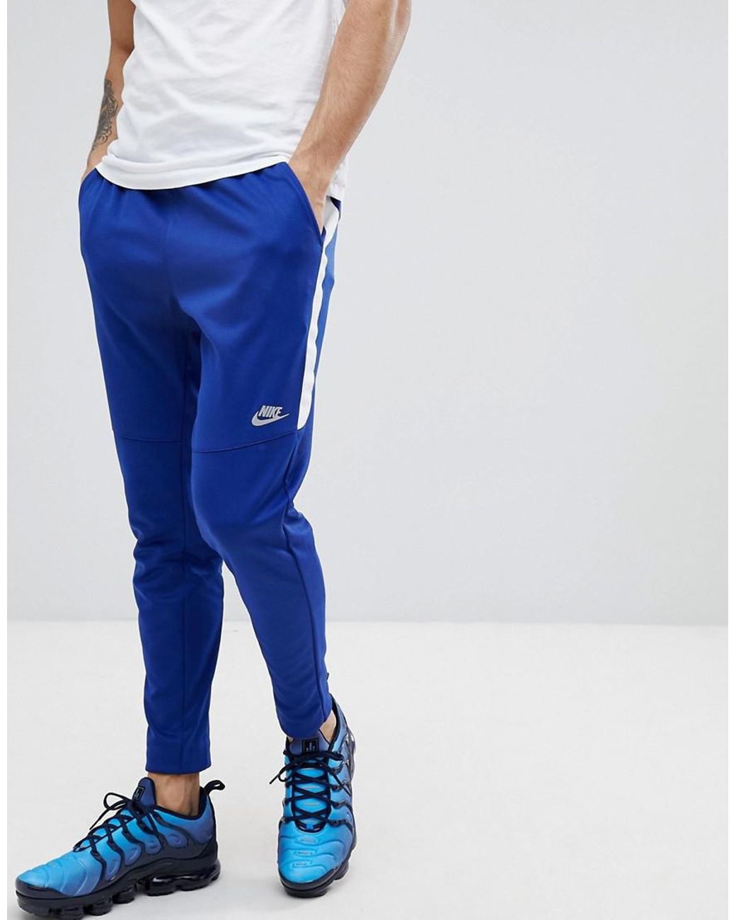 Nike Tribute Joggers In Slim Fit In Blue 861652-455 for Men | Lyst Australia