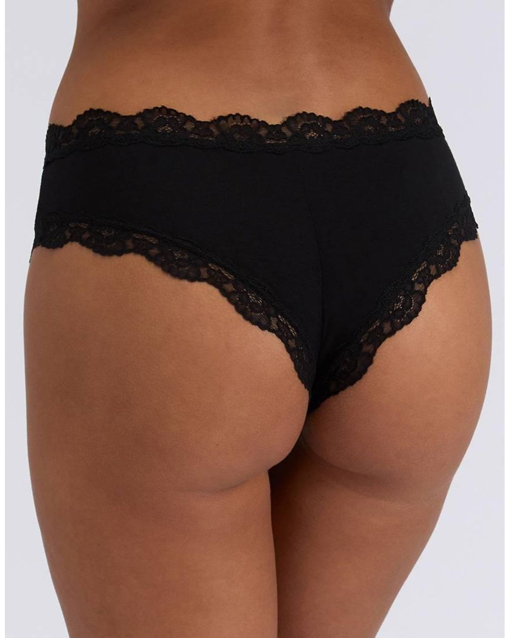Boux Avenue Pink 3 Pack Tatiana Brazilian Knickers Floral Lace Trim Underwear