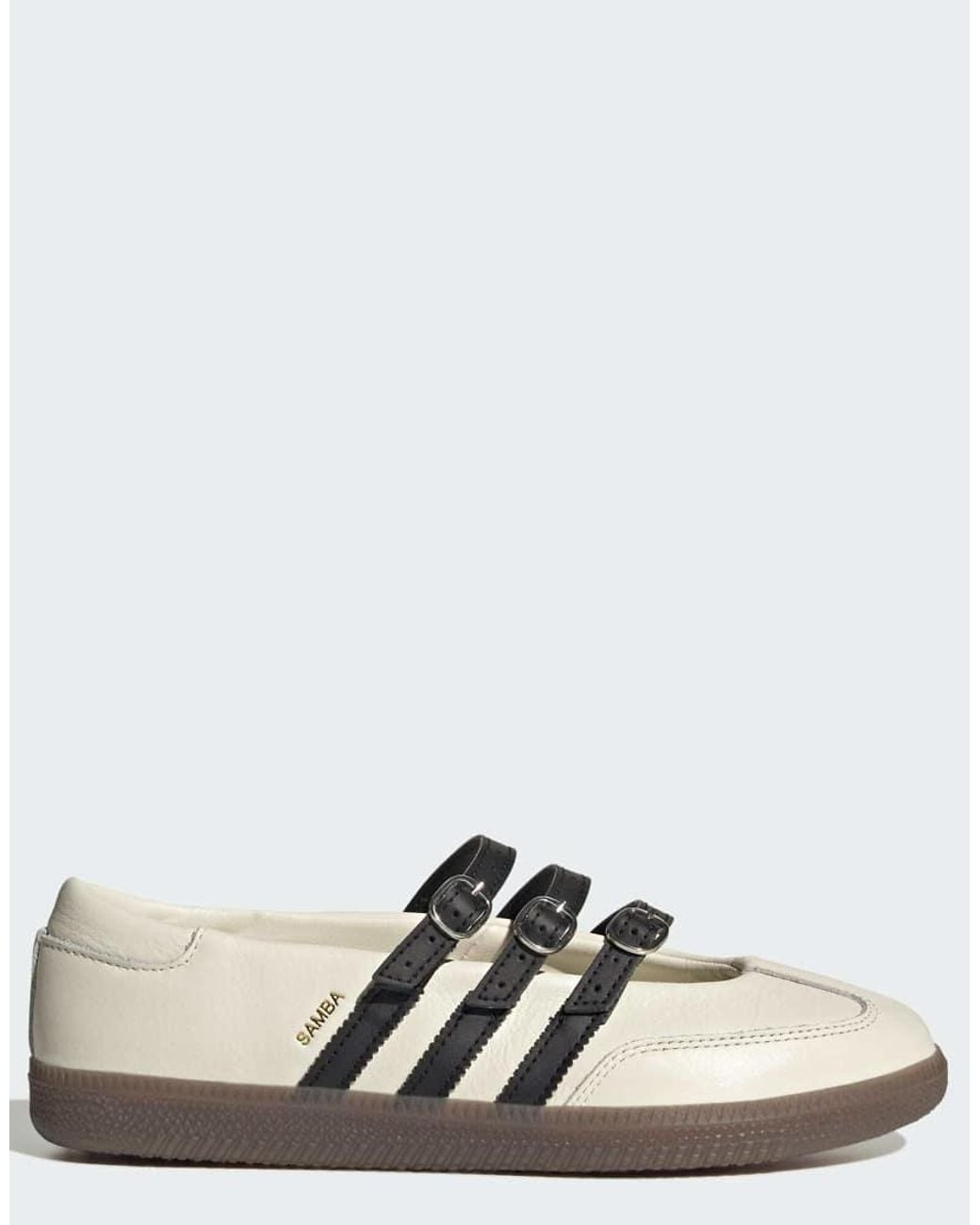 Adidas Originals White Samba Ballet Flats