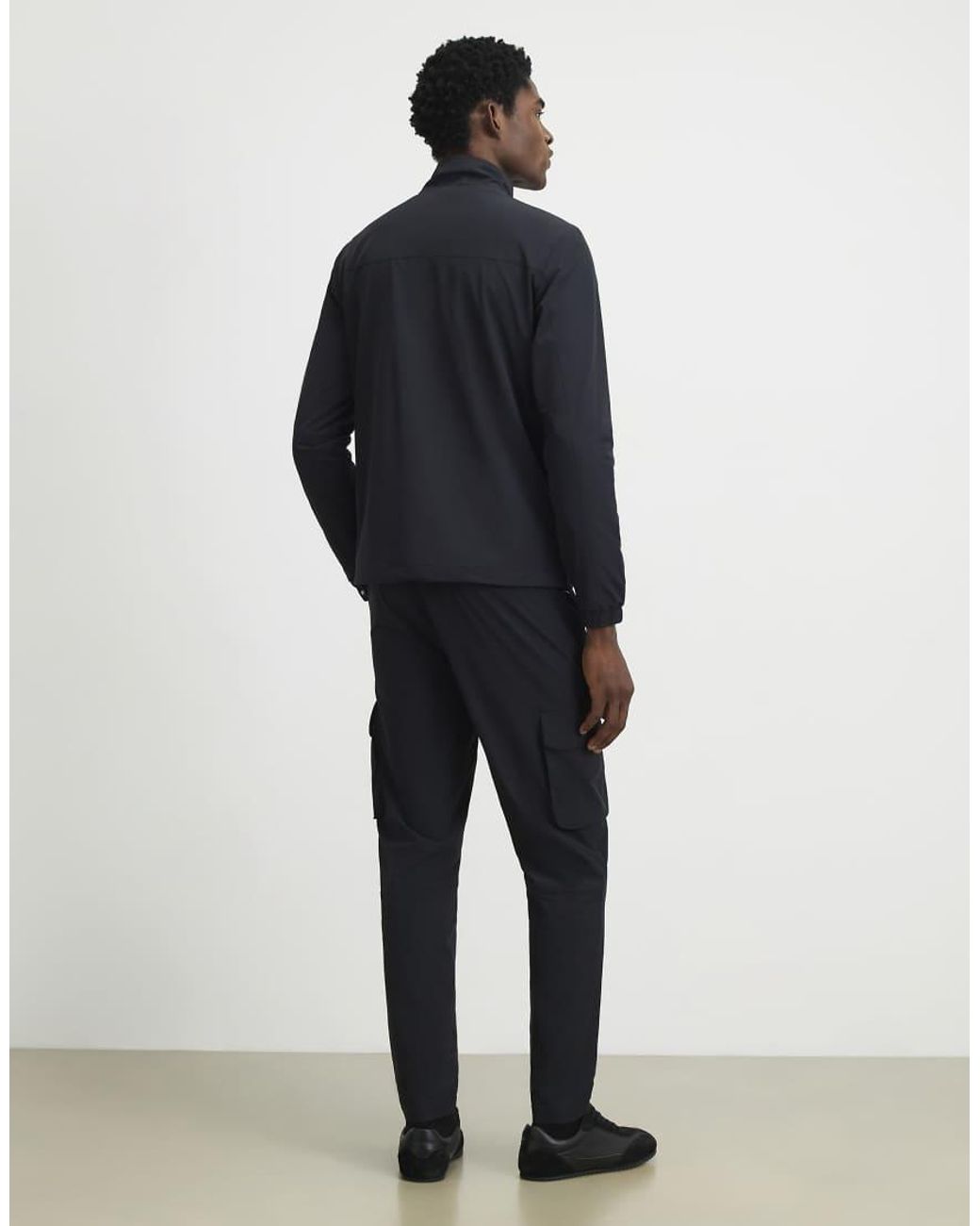 River Island Black Skinny Fit Cargo Trousers for men