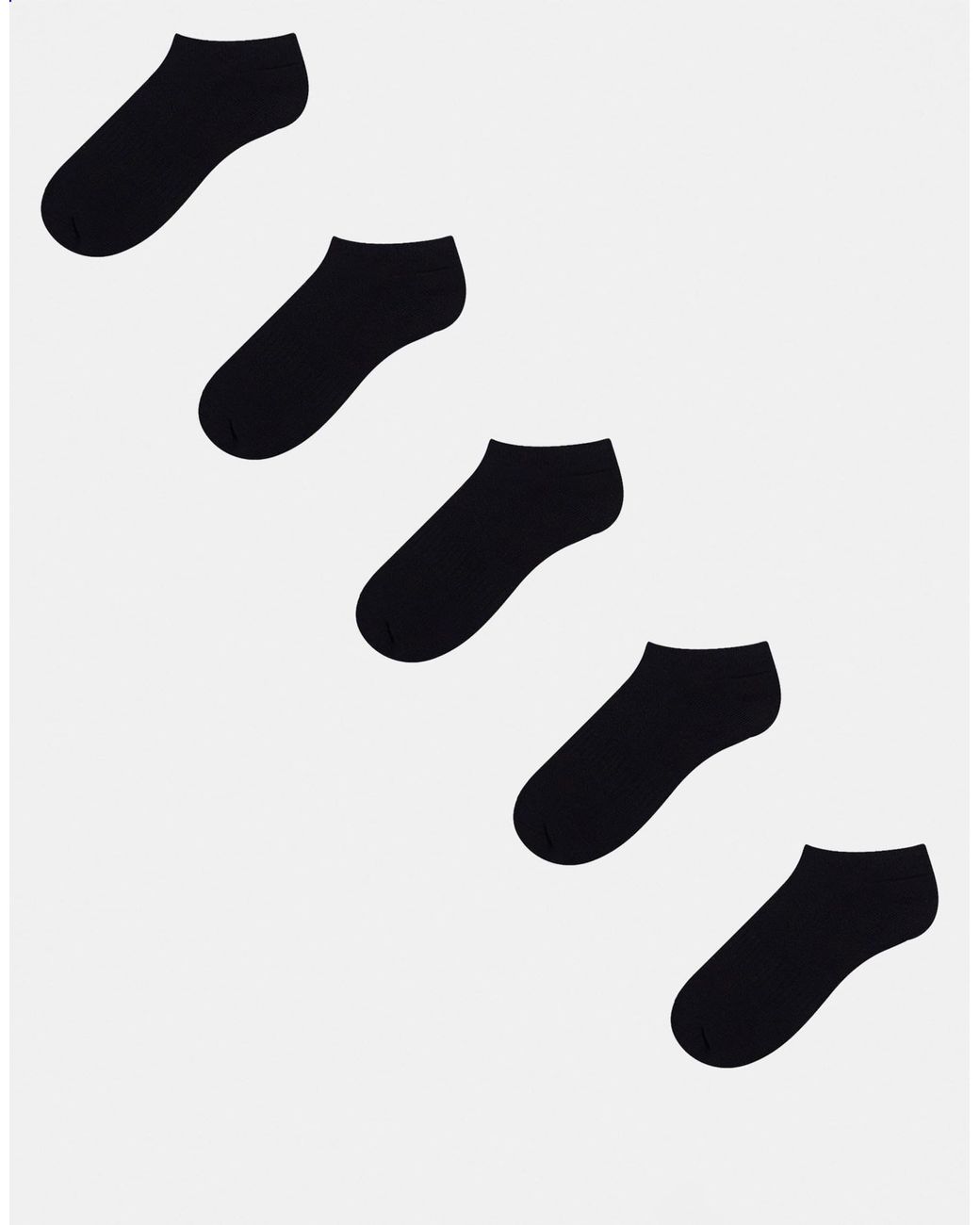 ASOS Blue 5 Pack Sneakers Socks for men