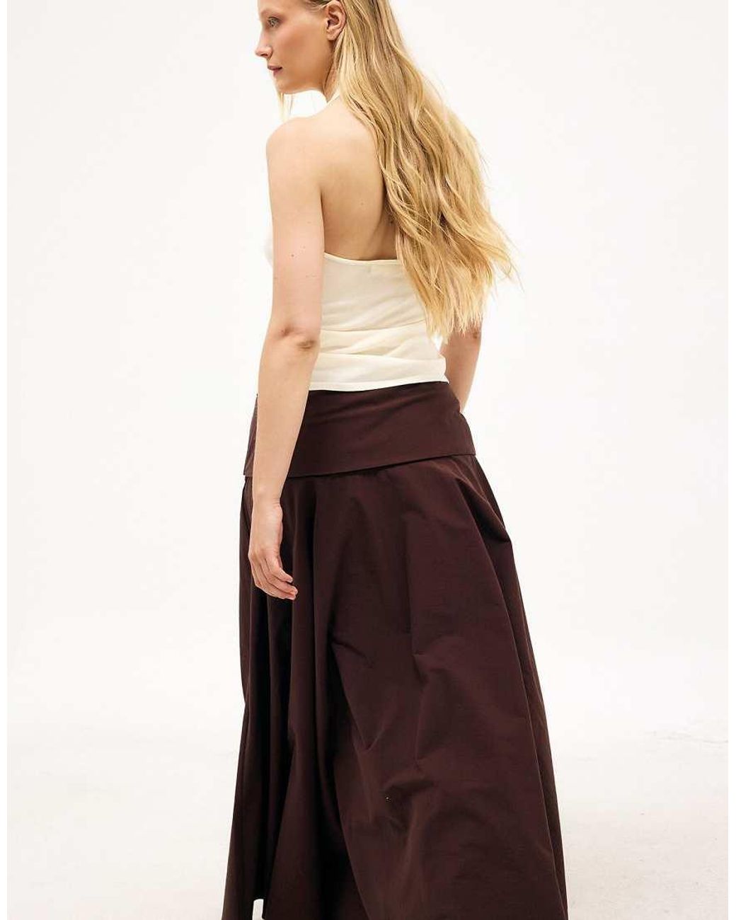 NA-KD White Maxi Skirt